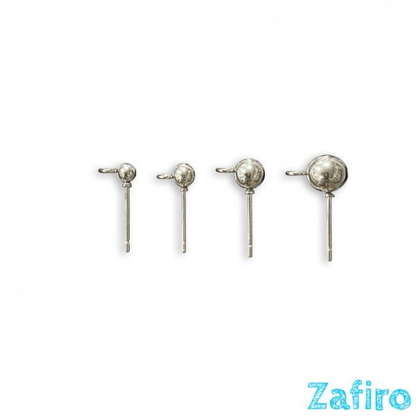 Pendiente de bola con anilla de acero inoxidable