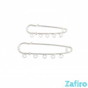 Broche imperdible con 5 argollas