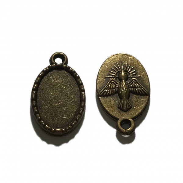 Base de camafeo ovalado 09 x 13mm