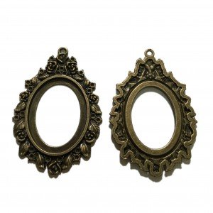 Base de camafeo ovalado 27 x 36mm