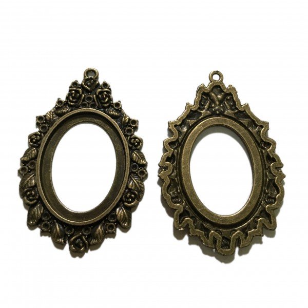 Base de camafeo ovalado 27 x 36mm