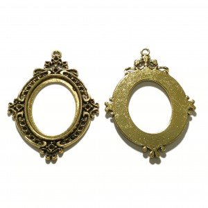 Base de camafeo ovalado 27 x 36mm