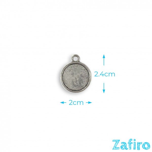 Base de camafeo redondo Ø 16mm doble cara