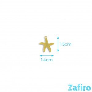 Colgante de estrella de acero inoxidable