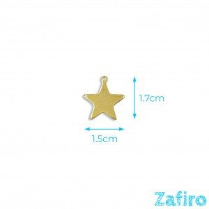 Colgante de estrella de acero inoxidable