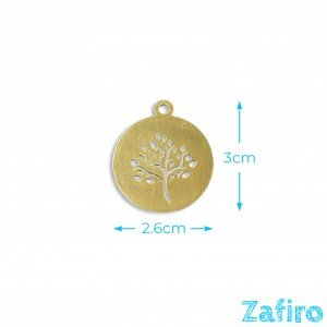 Colgante de árbol de la vida de acero inoxidable