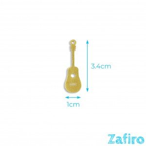 Colgante de guitarra de acero inoxidable