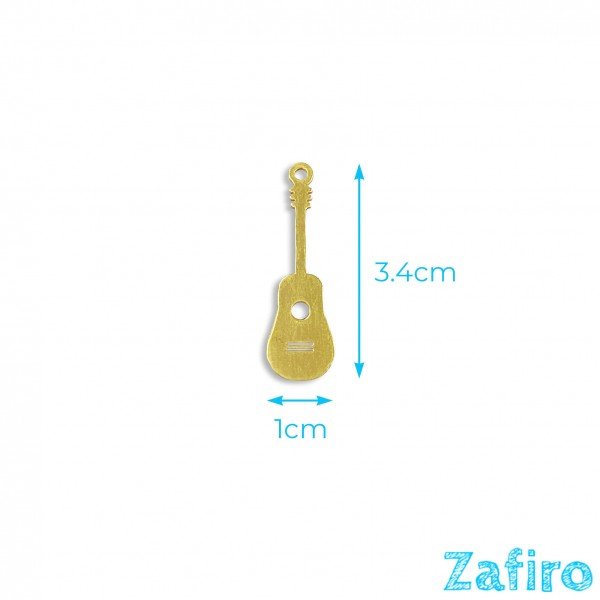 Colgante de guitarra de acero inoxidable
