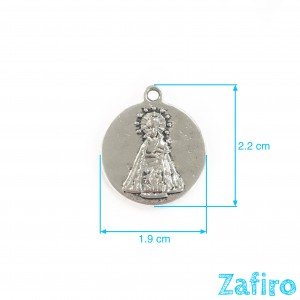 Colgante de virgen "Virgen de los Desamparados dame salud"