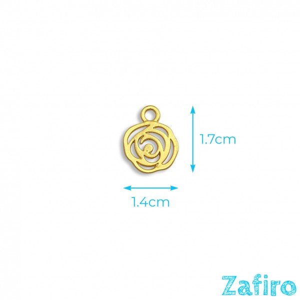 Colgante de flor de zamak