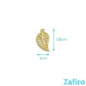 Colgante de hoja de zamak