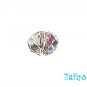 Cristal transparente facetado