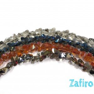 Cristal transparente mariposa