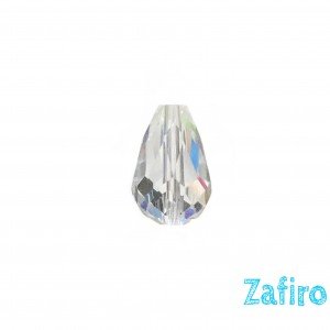 Cristal transparente lágrima facetada