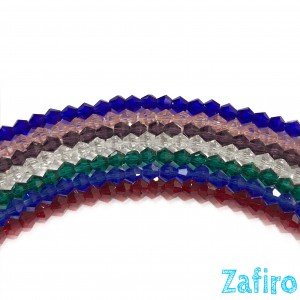 Cristal transparente facetado