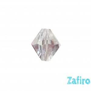 Cristal transparente facetado