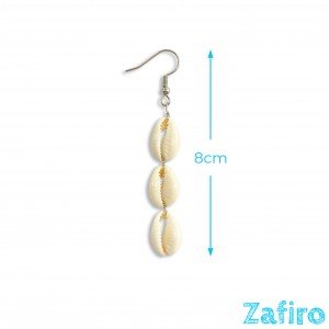 Pendiente con tres conchas