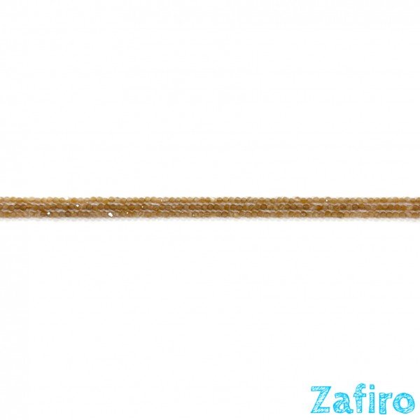 Ágata marrón facetada 2mm