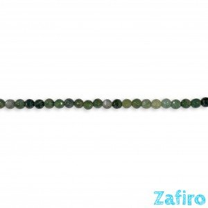 Ágata musgosa facetada 6mm