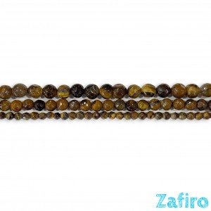 Ojo de tigre facetado