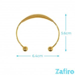 Pulsera de acero inoxidable dorado