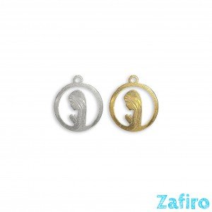 Colgante de virgen de maría de acero inoxidable