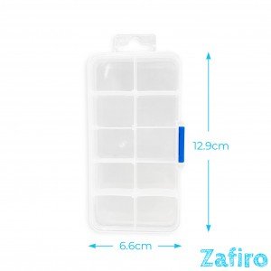 Caja de plástico transparente