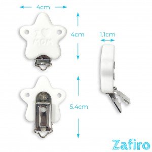 Pinza para chupete de silicona Estrella