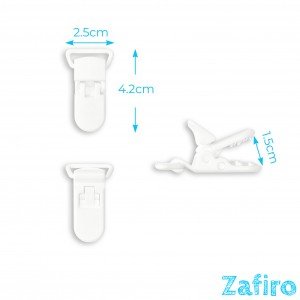 Pinza para chupete de plástica